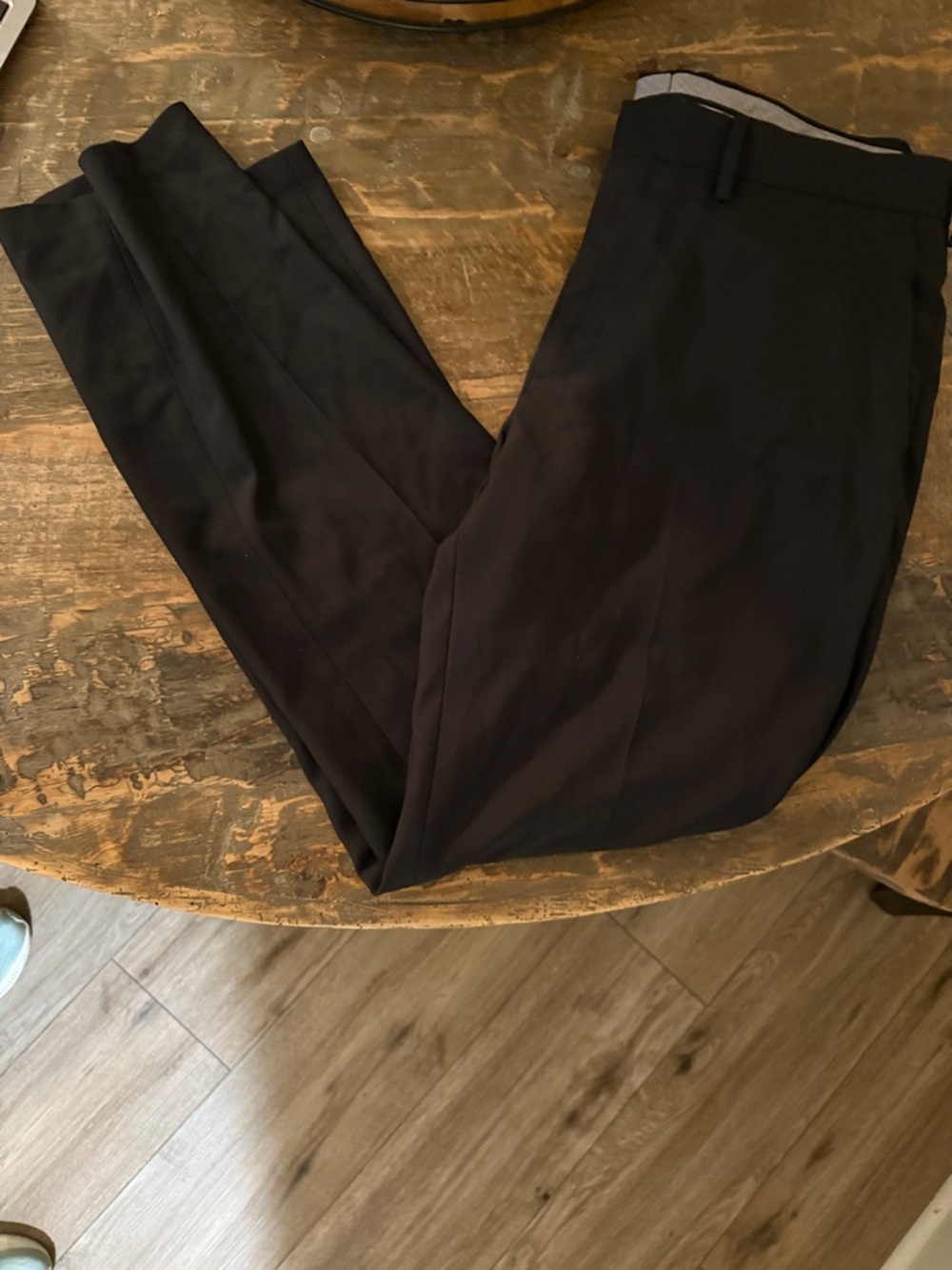 Haggar Black Men's Dress Pants - Classic Flat Front Trousers
